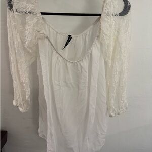 Elegant White Lace Blouse